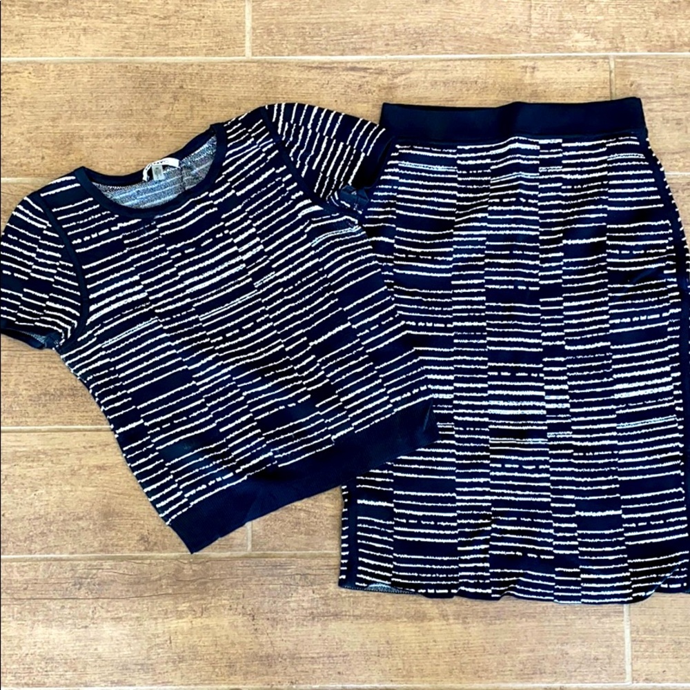 2 piece shirt/skirt outfit